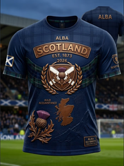 Men's UK Football Lover Scotland Printed short sleeves t-shirt