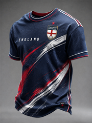 Men's UK Football Lover England Printed short sleeves t-shirt