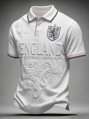 Men's UK Football Lover England Printed polo shirt