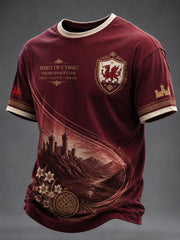 Men's Welsh Dragon Printed T-shirt