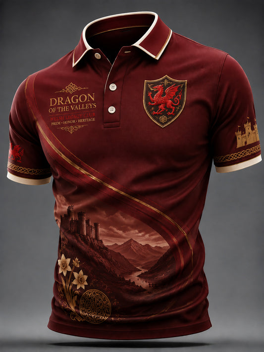 Men's Welsh Dragon Printed Shirt