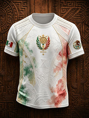 Men's Mexico Pride Art Printed T-shirt