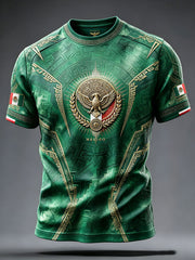 Men's Mexico Pride Art Printed T-shirt