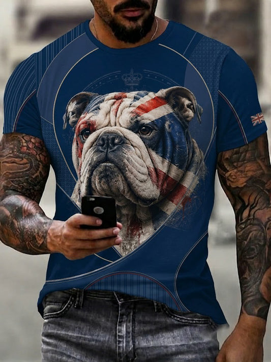 Men's British Bulldog Printed T-shirt