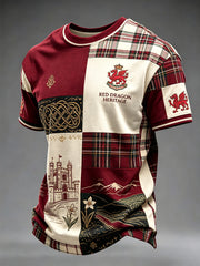 Men's Welsh Dragon Printed T-shirt