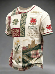 Men's Welsh Dragon Printed T-shirt