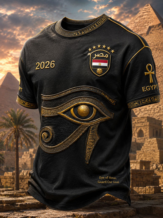 Men's 2026 Eye of Horus Egypt Soccer T-Shirts