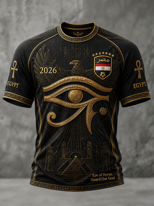 Men's 2026 Eye of Horus Egypt Soccer T-Shirts