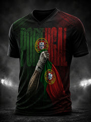 Men's Portugal Football Legend Graphic V-neck T-shirt