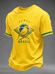 Men's Brasil Print Casual Tee
