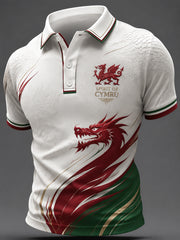 Men's Welsh Dragon Printed Shirt