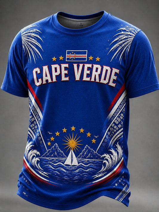 Men's Gift For Football Fans Printed T-shirt