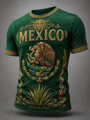 Men's Mexican Pride Printed Casual Tee