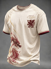 Men's Welsh Dragon Printed T-shirt