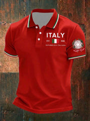 Men's Festa Della Repubblica Repvbblica Italiana Printed Shirt