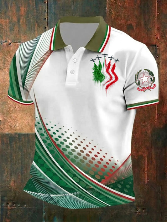 Men's Festa Della Repubblica Repvbblica Italiana Printed Shirt