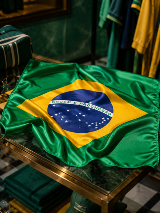 Unisex Brazilian flag print Bandana