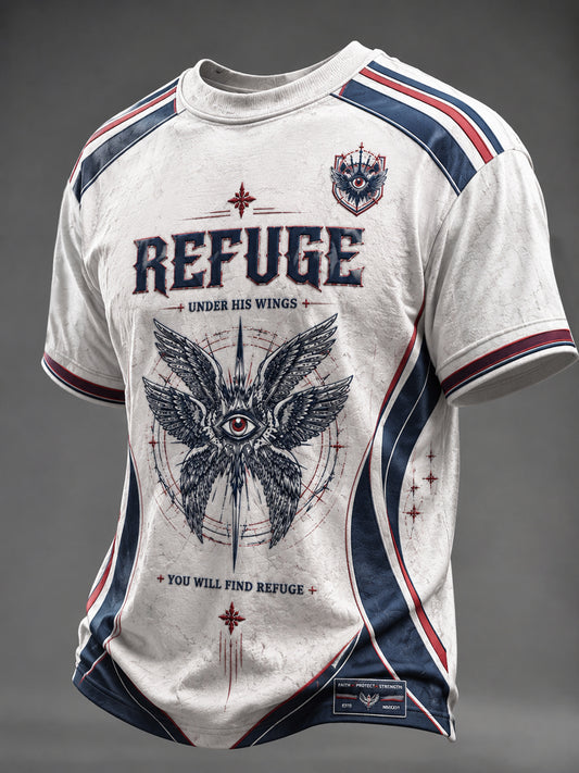 Men's British Style Faith Printed T-shirt