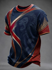 Men's British Style Printed T-shirt