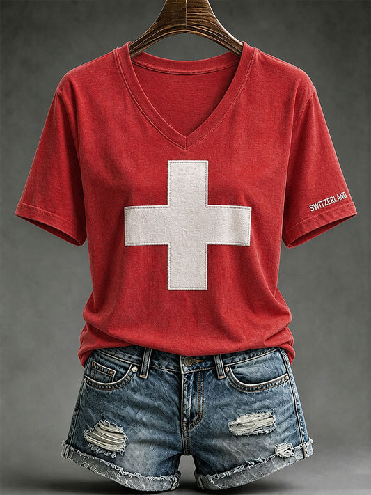 Women's Switzerland Short-sleeved T-shirt