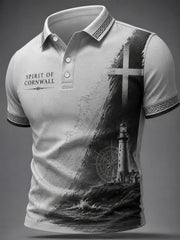 Men's Cornish Celtic-style Print Casual Top