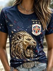 Women's England Printed short-sleeved T-shirt