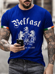 Men's Belfast Print Short Sleeves T-shirt