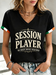 Women's Fleadh Cheoil na hÉireann Print Waffle T-shirt