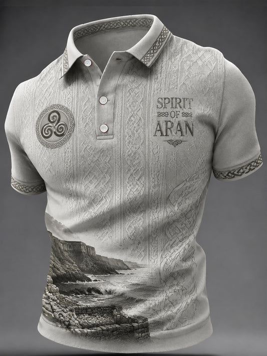 Men's Aran Print Casual Top