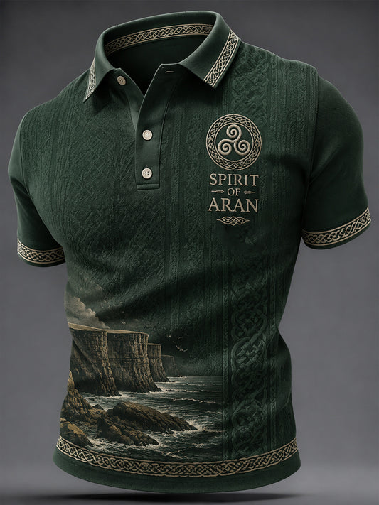 Men's Aran Print Casual Top