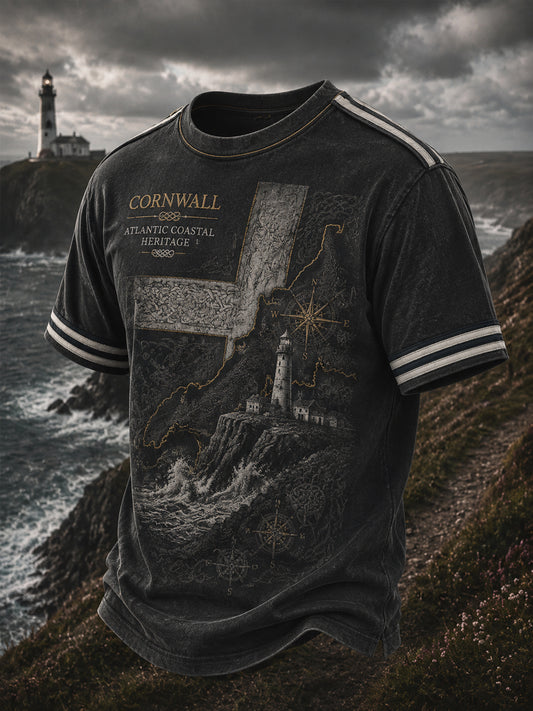 Men's Cornish Celtic-style Printed T-shirt