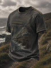 Men's Cornish Celtic-style Printed T-shirt