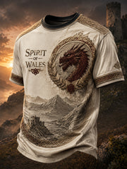Men's Welsh Dragon Printed T-shirt