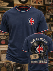 Men's Retro Northern Soul Print Casual Tee