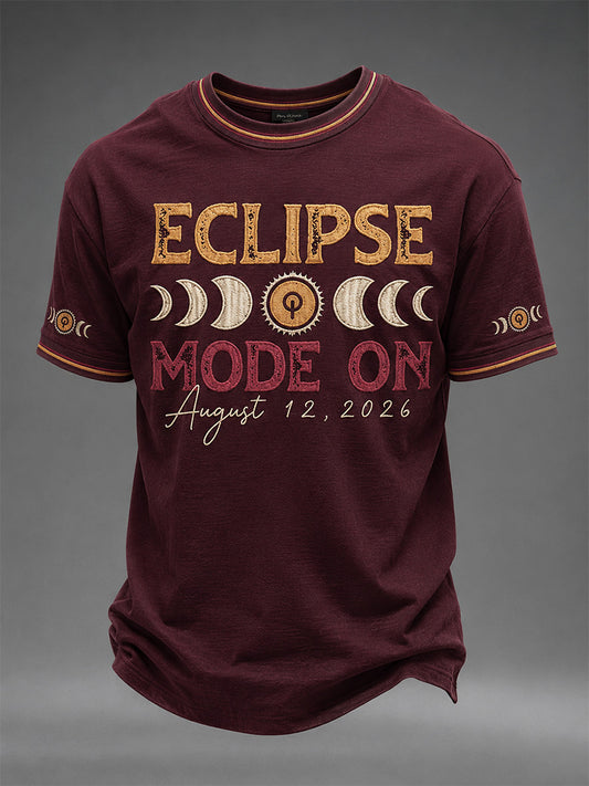 Men's Total Solar Eclipse In 2026 Print Casual Tee