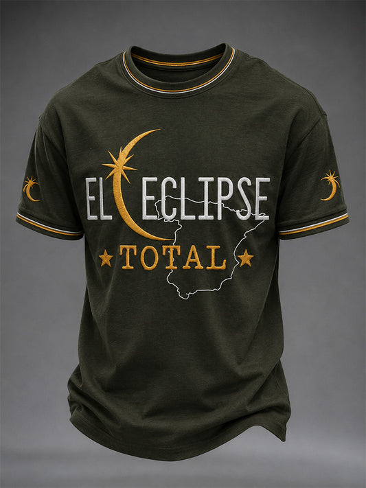 Men's Total Solar Eclipse In 2026 Print Casual Tee