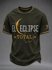 Men's Total Solar Eclipse In 2026 Print Casual Tee