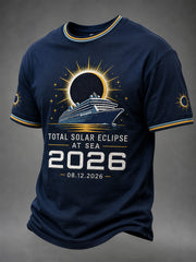 Men's Total Solar Eclipse In 2026 Print Casual Tee