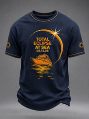 Men's Total Solar Eclipse In 2026 Print Casual Tee