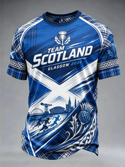 Men's Glasgow Commonwealth Games 2026 Printed short sleeves t-shirt