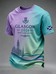 Men's Glasgow Commonwealth Games 2026 Printed short sleeves t-shirt