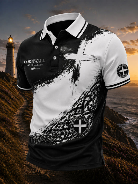 Men's Cornish -style Print Casual Top