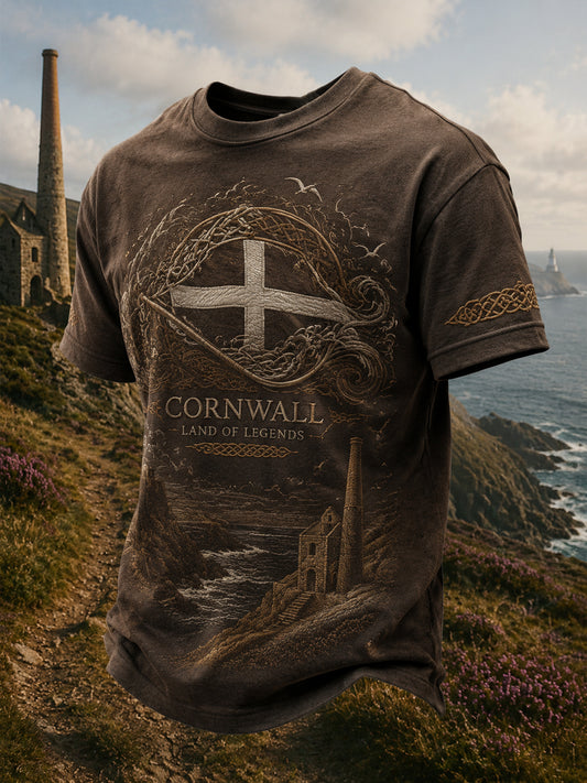 Men's Cornish -style Printed T-shirt