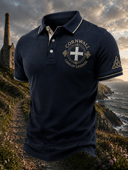 Men's Cornish -style Print Casual Top