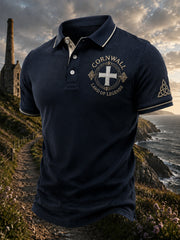 Men's Cornish Celtic-style Print Casual Top