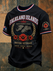 Men's Falklands War Veteran Printed short sleeves t-shirt