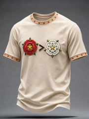 Men's Lancaster Red Roses Art Printed T-shirt
