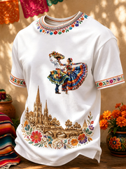 Men's Hispanic Heritage Month Printed short sleeves t-shirt