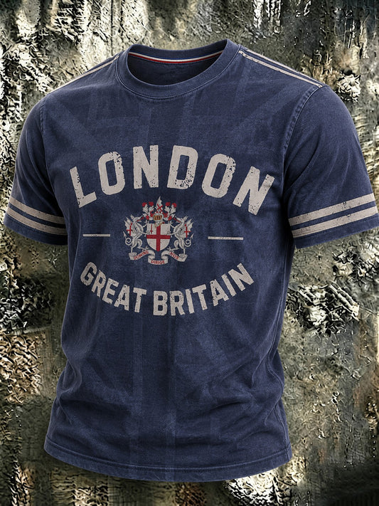 Men's London Great Britain Printed T-shirt