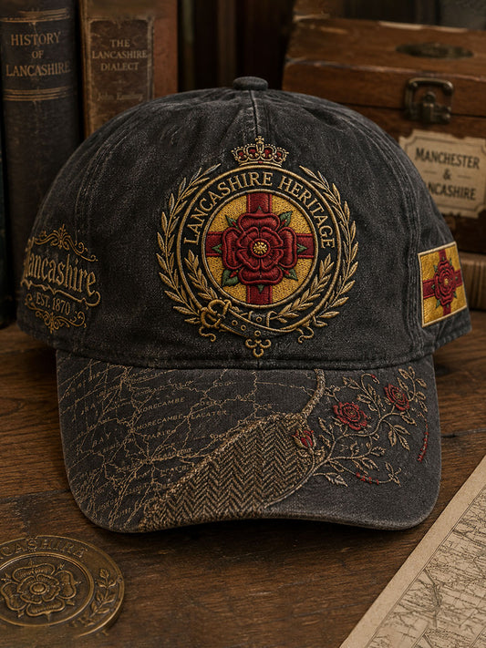 Unisex Lancashire Red Roses Art Printed Hat